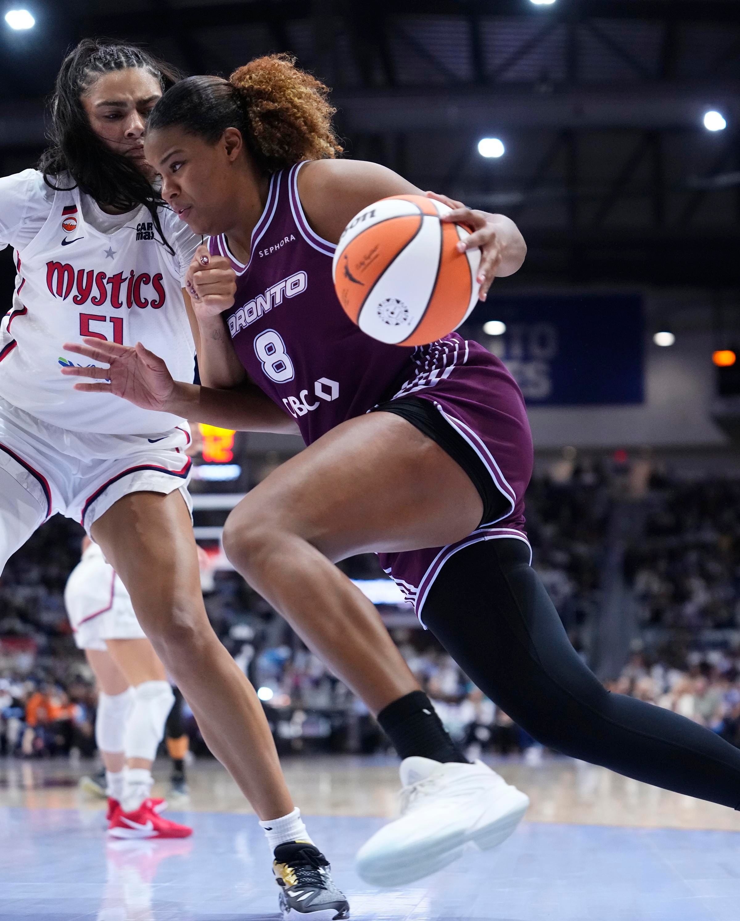 Sabally hopes to finally have a large and consistent role in the W. (Photo by Mark Blinch)