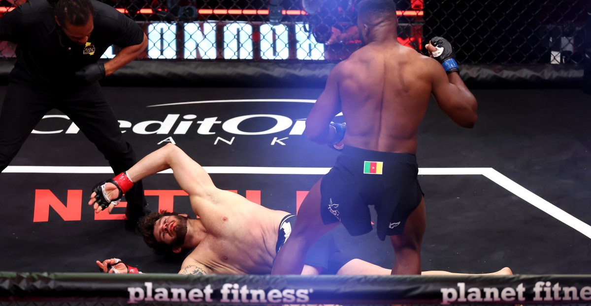 Rousey vs. Carano video: Francis Ngannou lays waste to Philipe Lins with ferocious first-round knockout