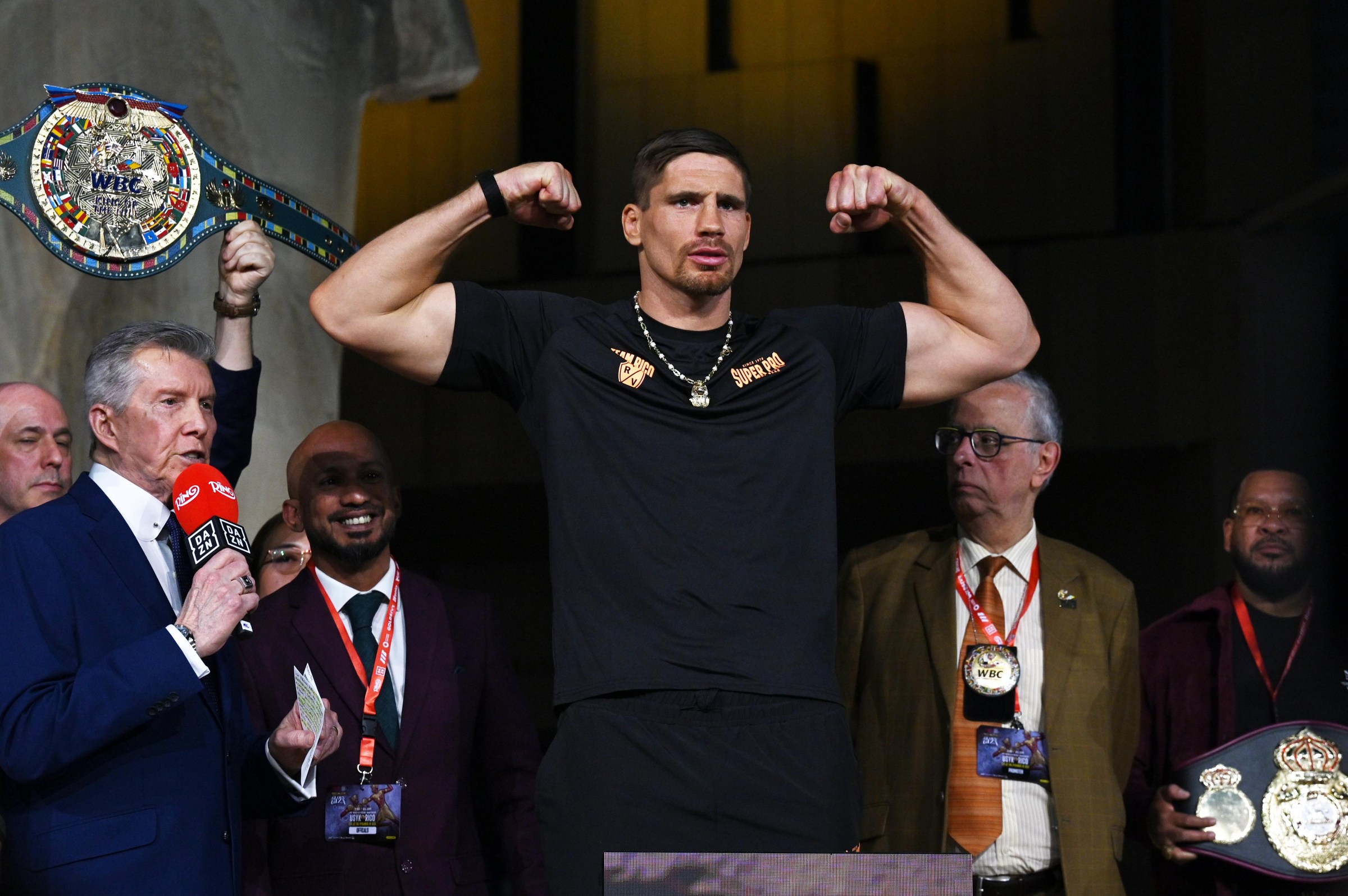 CAIRO, EGYPT - MAY 22: Rico Verhoeven poses during the weigh in ahead of the WBC World Heavyweight Championship between Oleksandr Usyk and Rico Verhoeven at Grand Egyptian Museum on May 22, 2026 in Cairo, Egypt. (Photo by Mohamed Hossam/Getty Images)