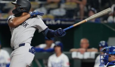 Yankees hit 6 homers, every starter has at least 2 hits for first time amid a 15-1 romp over Royals