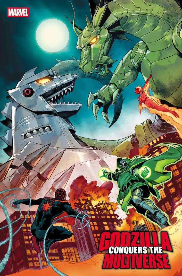 Godzilla Conquers the Multiverse 1 COVER David Marquez