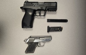 Weapons seized by Waterloo Regional Police. WATERLOO REGIONAL POLICE HANDOUT