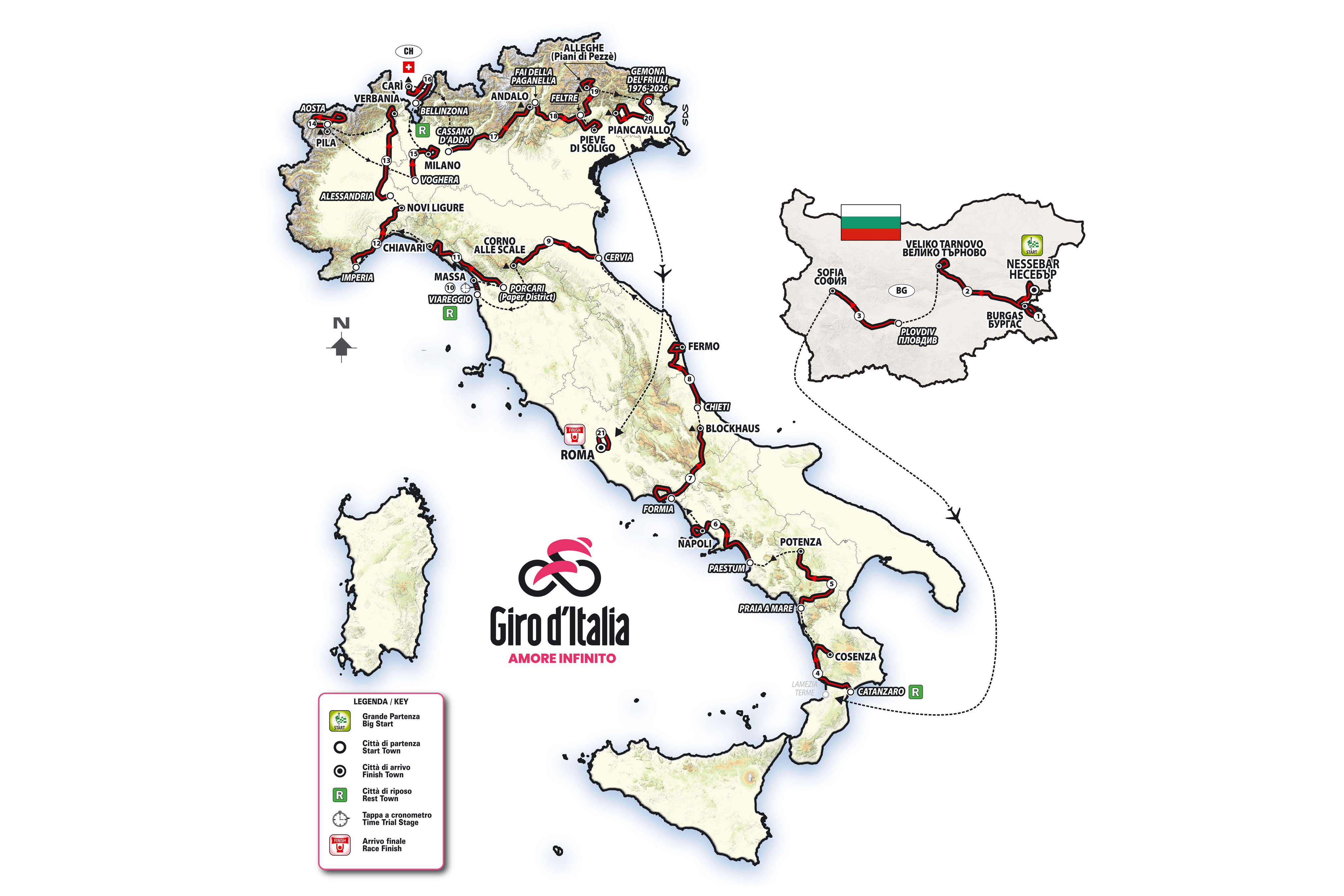 Giro d'Italia 2026 map carousel image