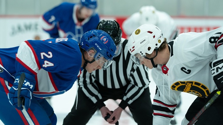 Shane and Ilya playing hocked on Heated Rivalry