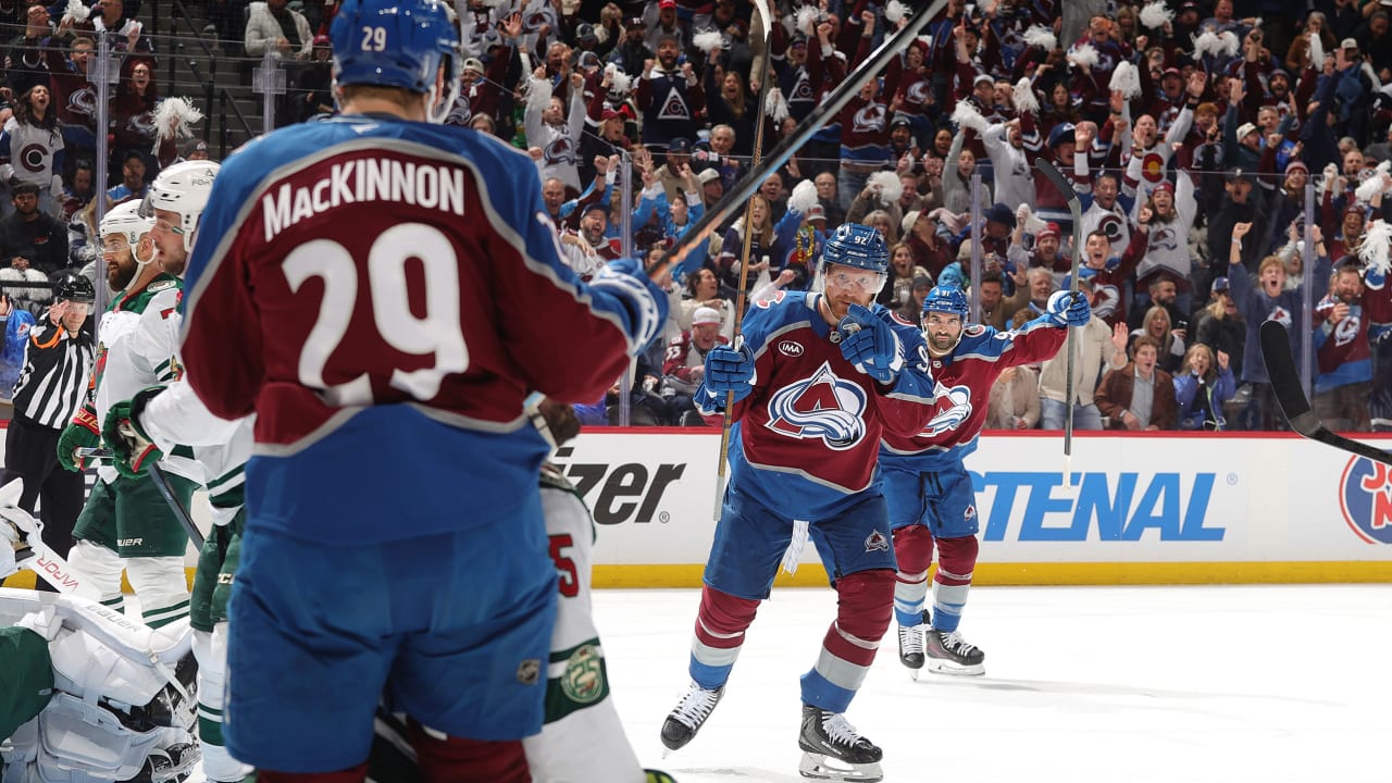 MacKinnon has 3 points, Avalanche defeat Wild in Game 2 of Western 2nd Round