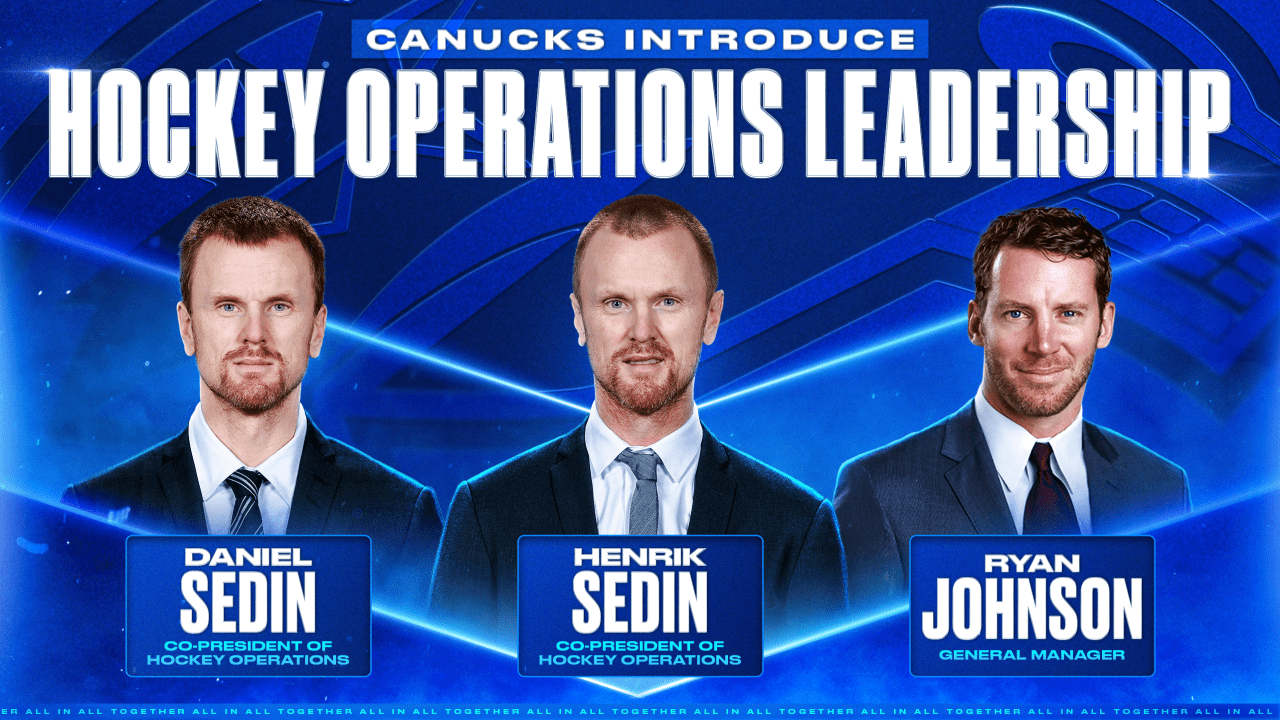 DANIEL AND HENRIK SEDIN PROMOTED TO CO-PRESIDENTS AND RYAN JOHNSON NAMED GENERAL MANAGER