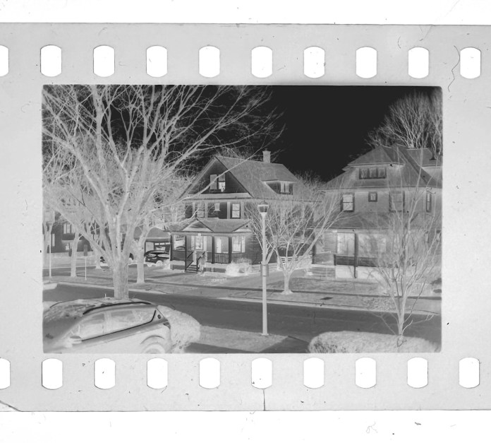 Negative of Rochester street on MO-1925 film (Pic: Courtesy Scully & Osterman)