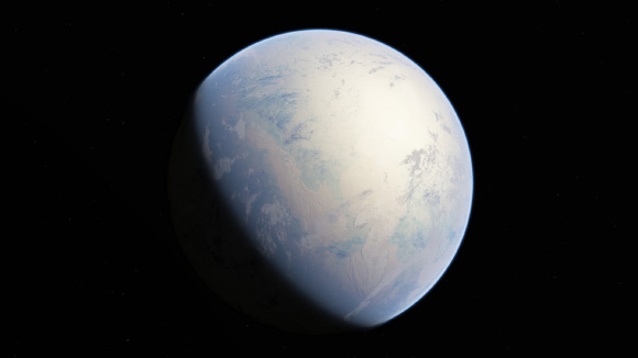 An artist’s impression of the ‘Snowball Earth.’ Image credit: Oleg Kuznetsov, http://3depix.com / CC BY-SA 4.0.