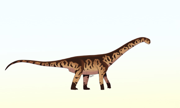 Reconstruction of Bicharracosaurus dionidei. Image credit: Felipe Cutro-Lev.