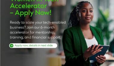 Call for Applications: Women in Tech Can Access Funding, Mentorship &