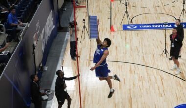 Arizona Wildcats’ Koa Peat falls in NBA mock drafts after mixed combine performance