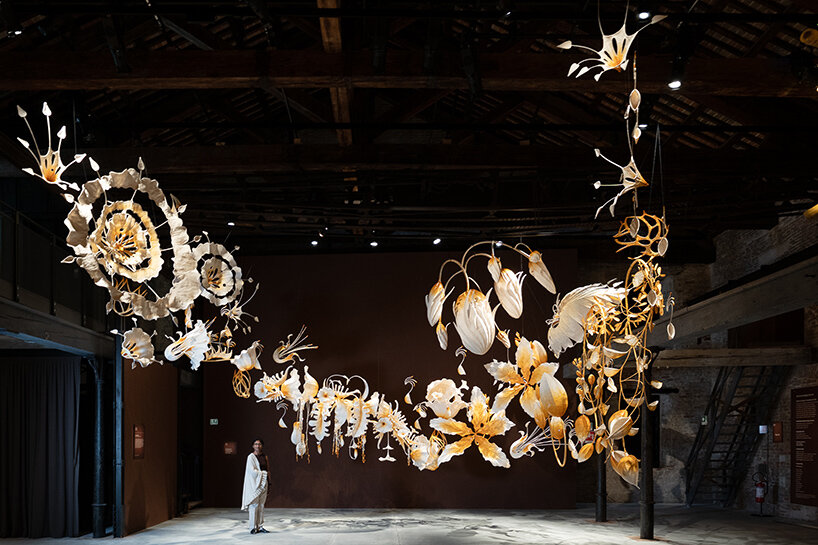 india pavilion explores memories of home through thread, bamboo, and earth in venice - 4