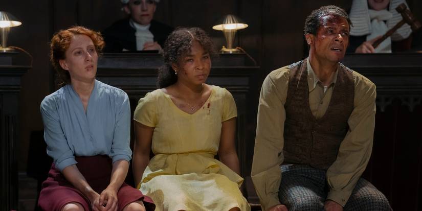 Roxane Duran, Delainey Hayles, and Jacob Anderson beaten and restrained in Interview with the Vampire.