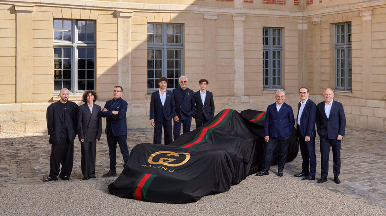 Gucci Racing Alpine F1 announcement photo