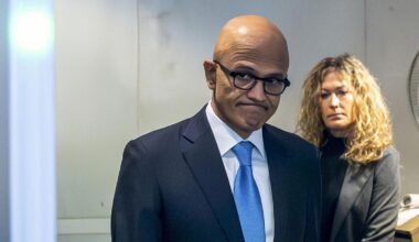Satya Nadella attending the Elon Musk Sam Altman trial.