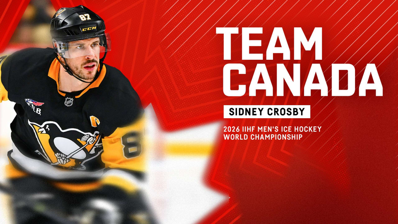 Sidney Crosby to Represent Team Canada at the 2026 IIHF World Championship