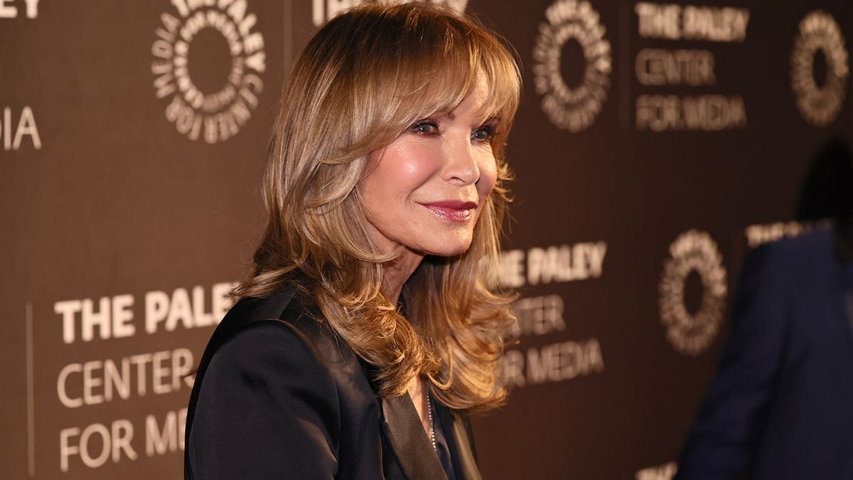 Jaclyn Smith standing at the 2026 Paley Honors Spring Gala at The Plaza Hotel in New York City
