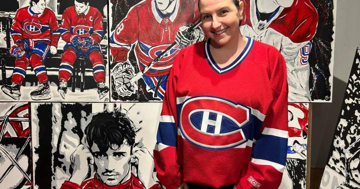 How a Montreal artist transforms Habs fandom into powerful paintings - Montreal
