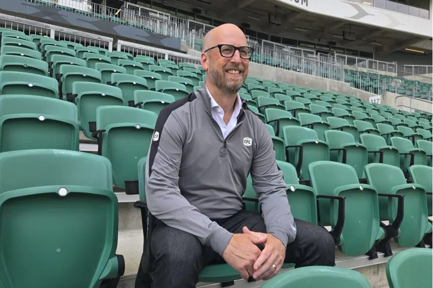 CFL Commissioner Stewart Johnston attends Dogs’ breakfast, discusses 2027 changes