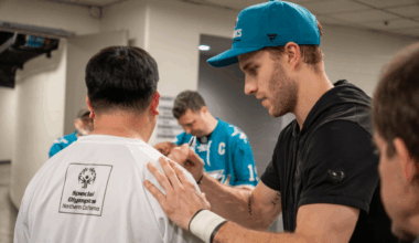 King Clancy nominee Wennberg of Sharks connects platform to causes beyond hockey