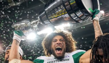 Grey Cup win and new contract in hand, Kian Schaffer-Baker out to prove himself all over again
