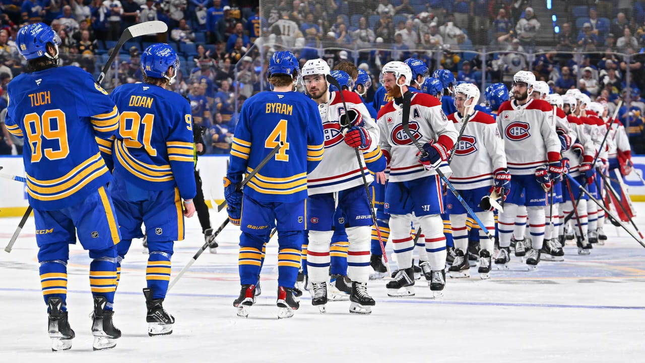 Canadiens, Sabres shake hands | NHL.com