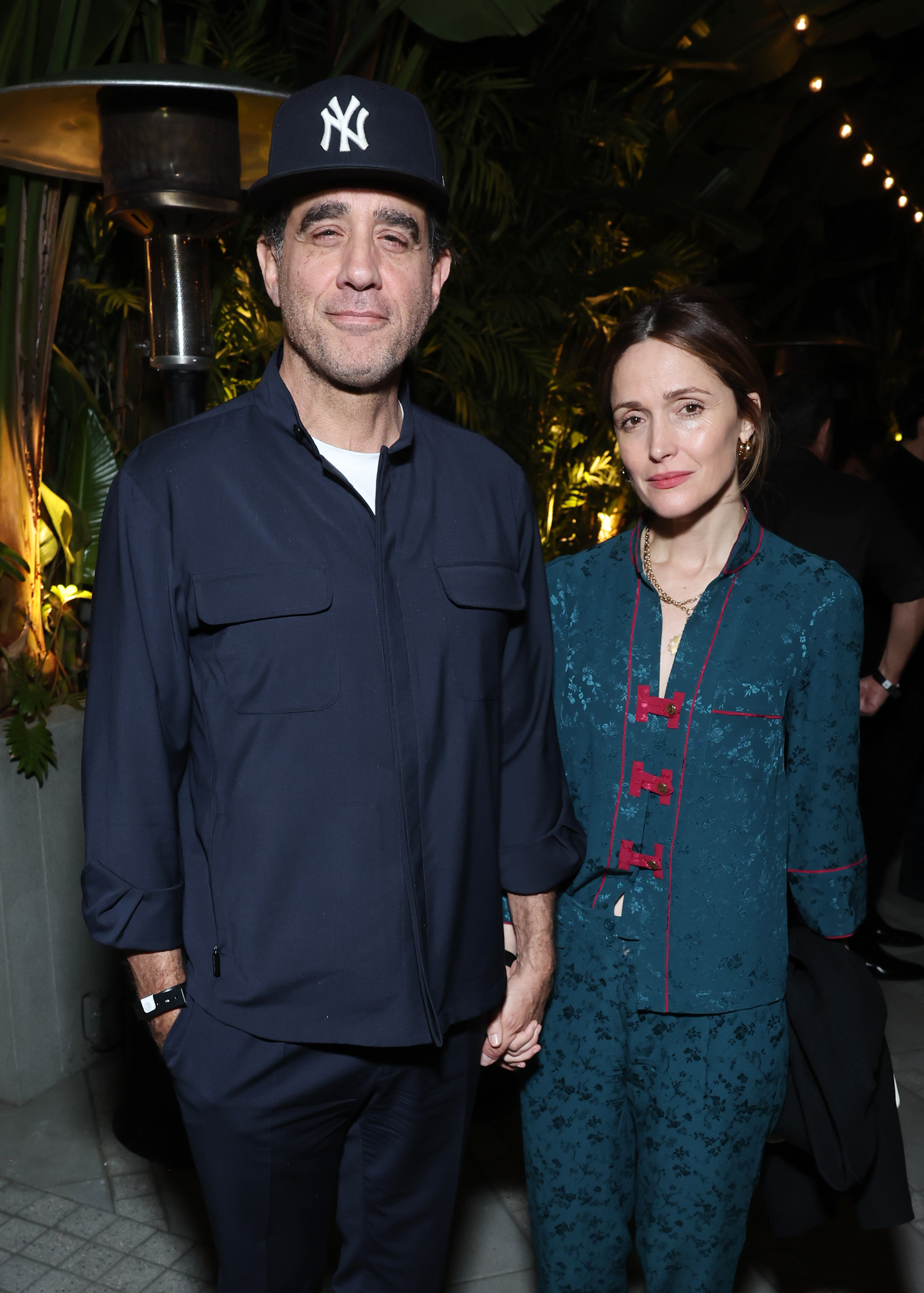 Bobby Cannavale and Rose Byrne attend the CAA pre-Oscar party at Living Room on March 13, 2026 in Los Angeles, California.