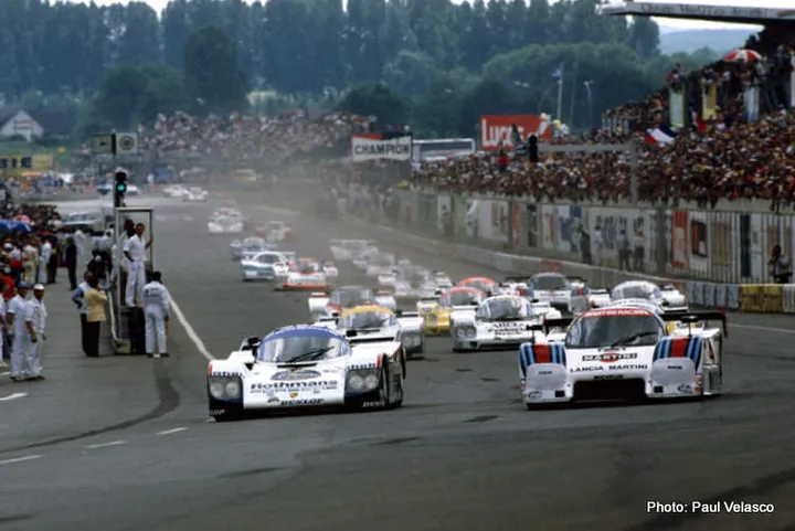 le mans paul velasco start poesche lancia