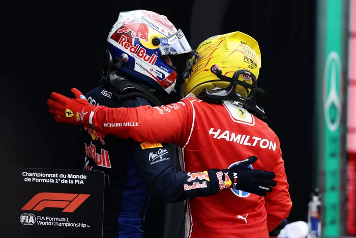 Lewis Hamilton, Ferrari, Max Verstappen, Red Bull Racing