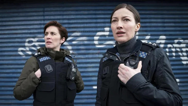Vicky McClure as Kate and Kelly Macdonald as Jo in their uniforms in Line of Duty