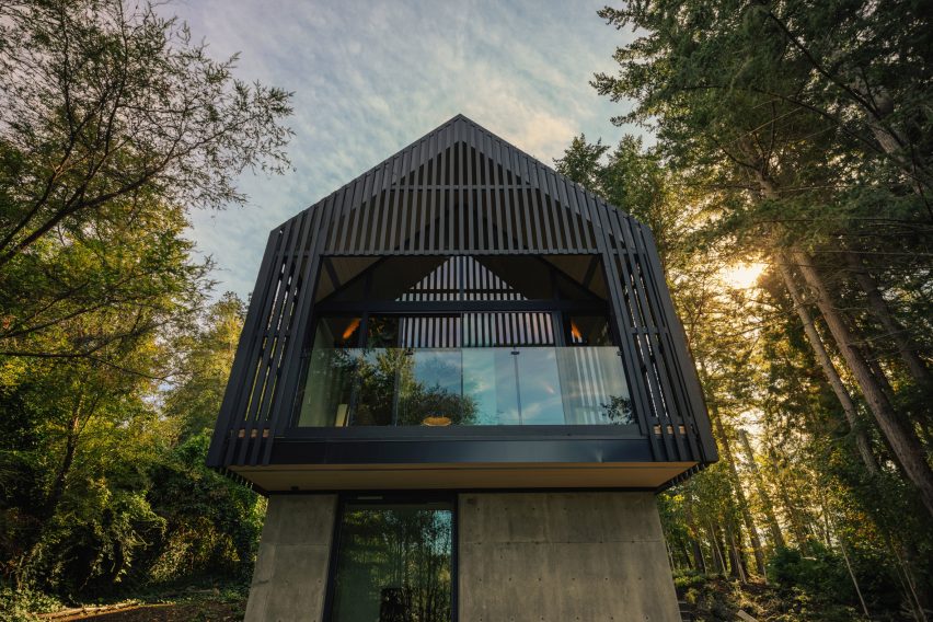 Little Giant Office Interior cabin on Vancouver Island