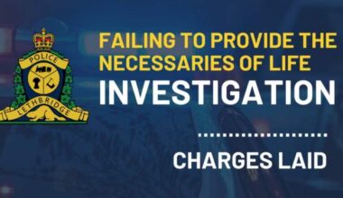 Lethbridge man charged with failing to provide the necessaries of life