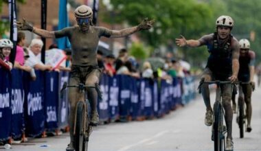 Kylee Hanel (Cervelo-Maxxis) wins the women's division of 2026 Unbound Gravel 100