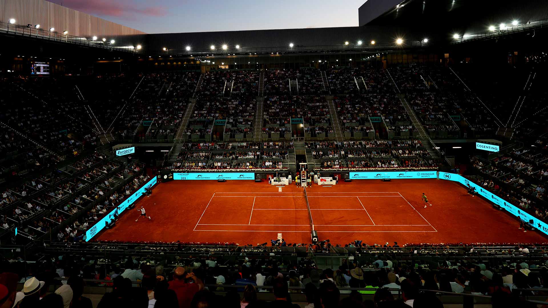 The title match at the Mutua Madrid Open takes place on Sunday, 3 May, not before 5 p.m.