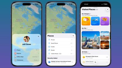 maps app visited places