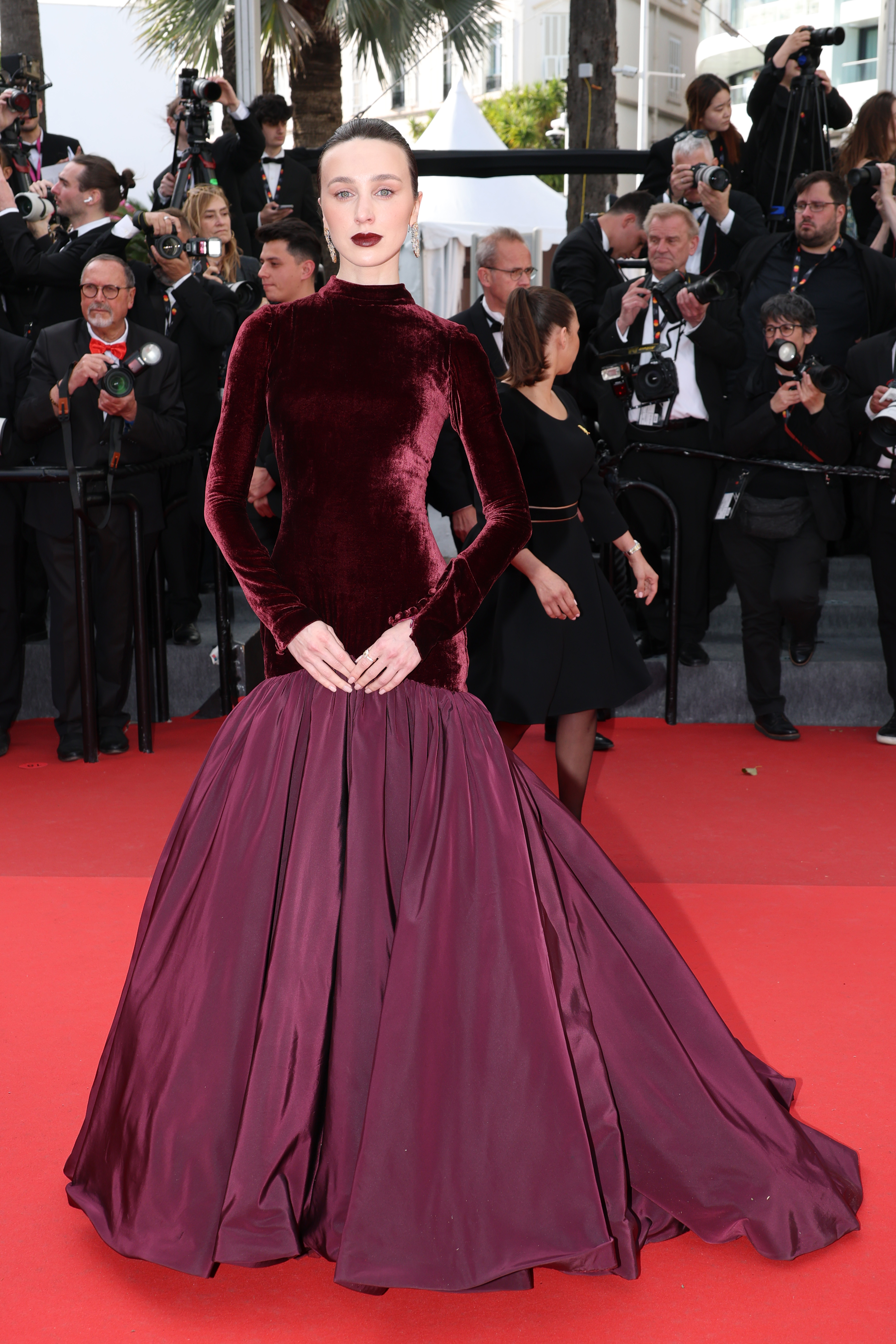 Mary Leest wearing Rami Kadi Couture
