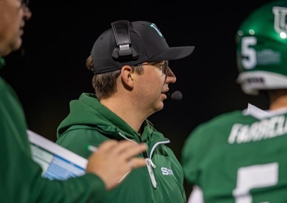 U of S Huskies offensive coordinator Mason Nyhus enjoying time as guest coach with Roughriders | 620 CKRM - The Voice of Saskatchewan