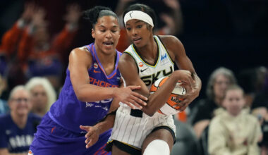 Nogic scores 27 points, Mercury blow big lead before topping Sky