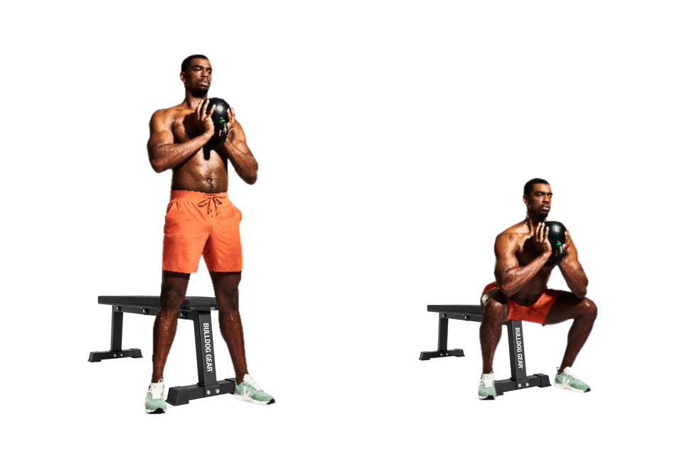 box squat goblet box squat goblet