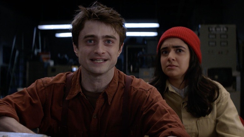 Daniel Radcliffe as Craig and Geraldine Viswanathan as Eliza in Miracle Workers