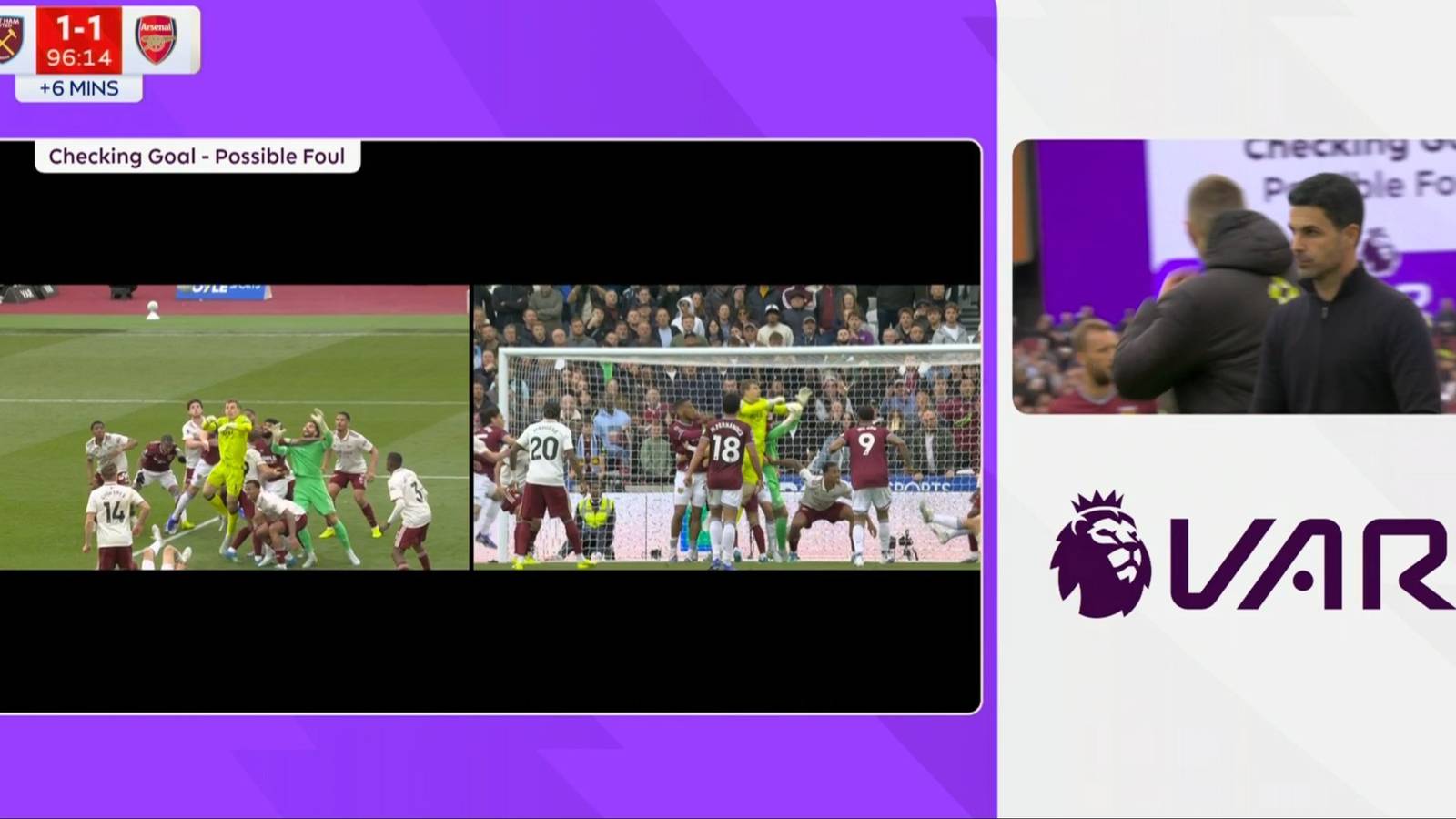 Premier League Explain Why West Ham’s Goal vs Arsenal Was Disallowed