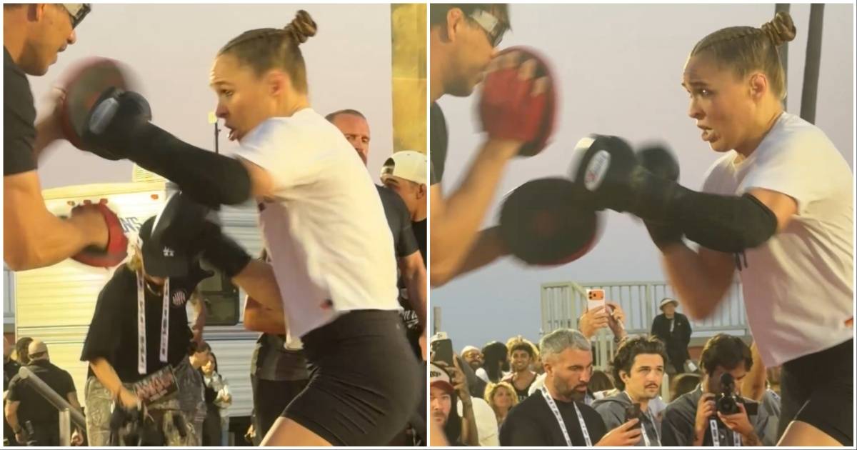 Ronda Rousey Striking Ahead of MMA Return Goes Viral