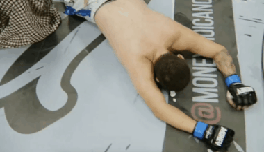 Video: Fighter faints after left-wing vs. right-wing fight at Renato Moicano’s debut MMA show in Brazil