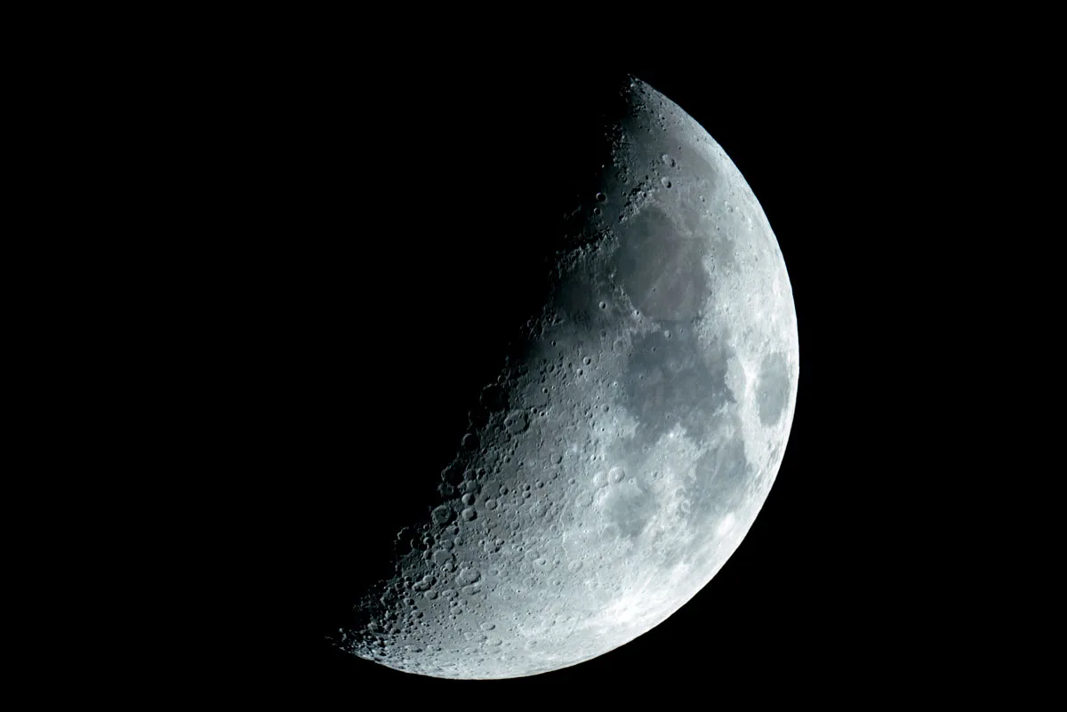 The moon and it’s craters.