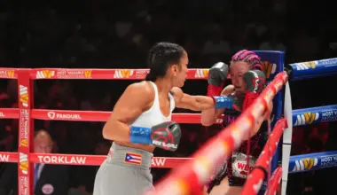 Amanda Serrano makes more history as she defends world titles with second-round stoppage win