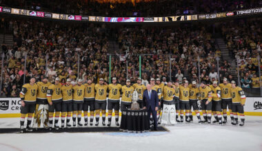 Golden Knights don't touch Clarence S. Campbell Bowl after winning Western Conference