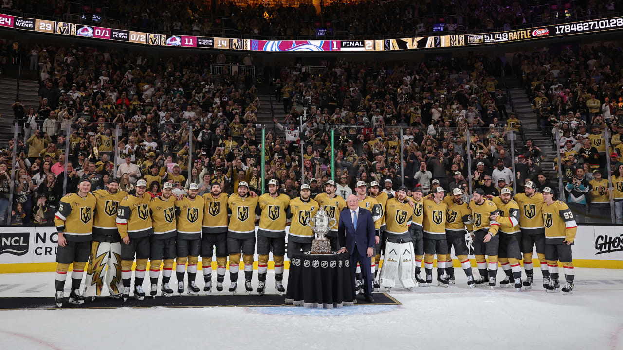 Golden Knights don't touch Clarence S. Campbell Bowl after winning Western Conference