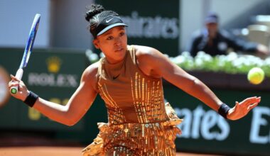 Naomi Osaka's 2026 French Open tennis look.