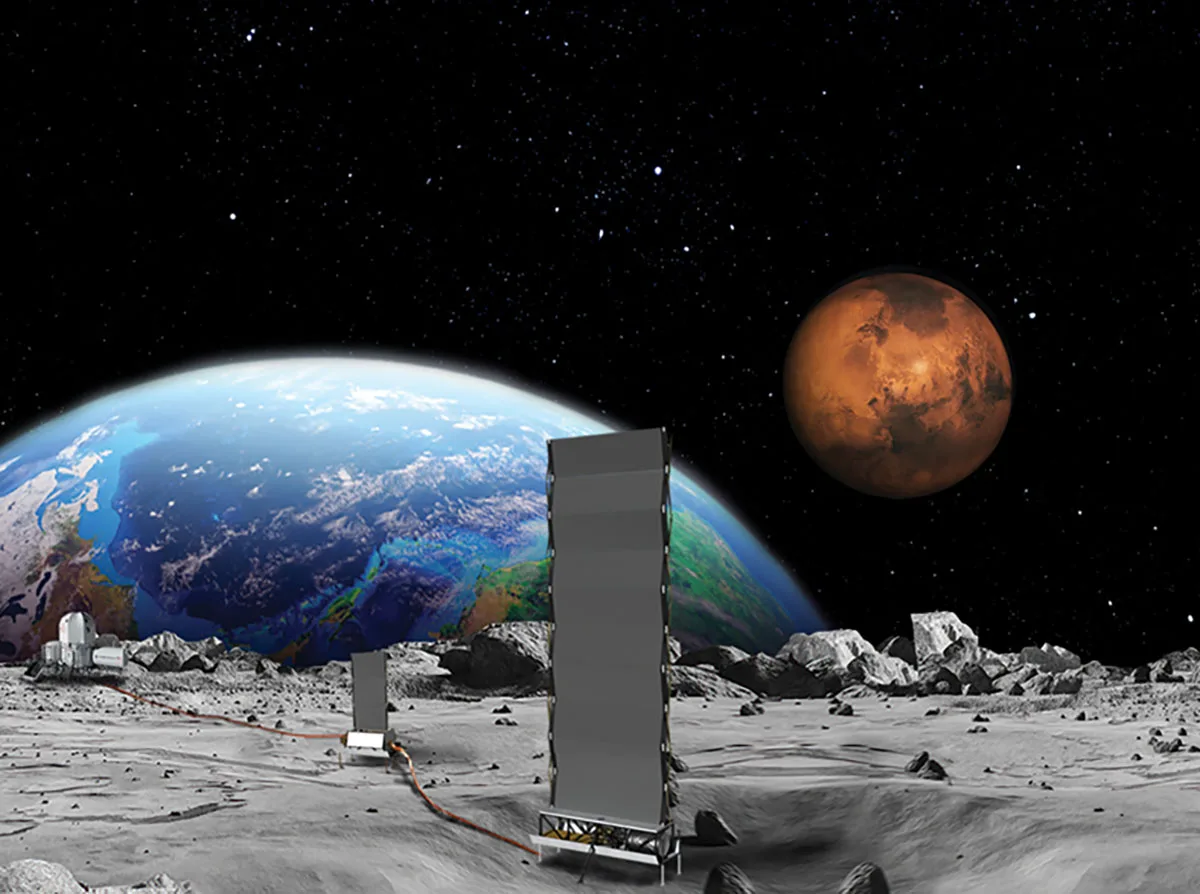 A concept image of NASA’s Fission Surface Power Project. Credit: NASA