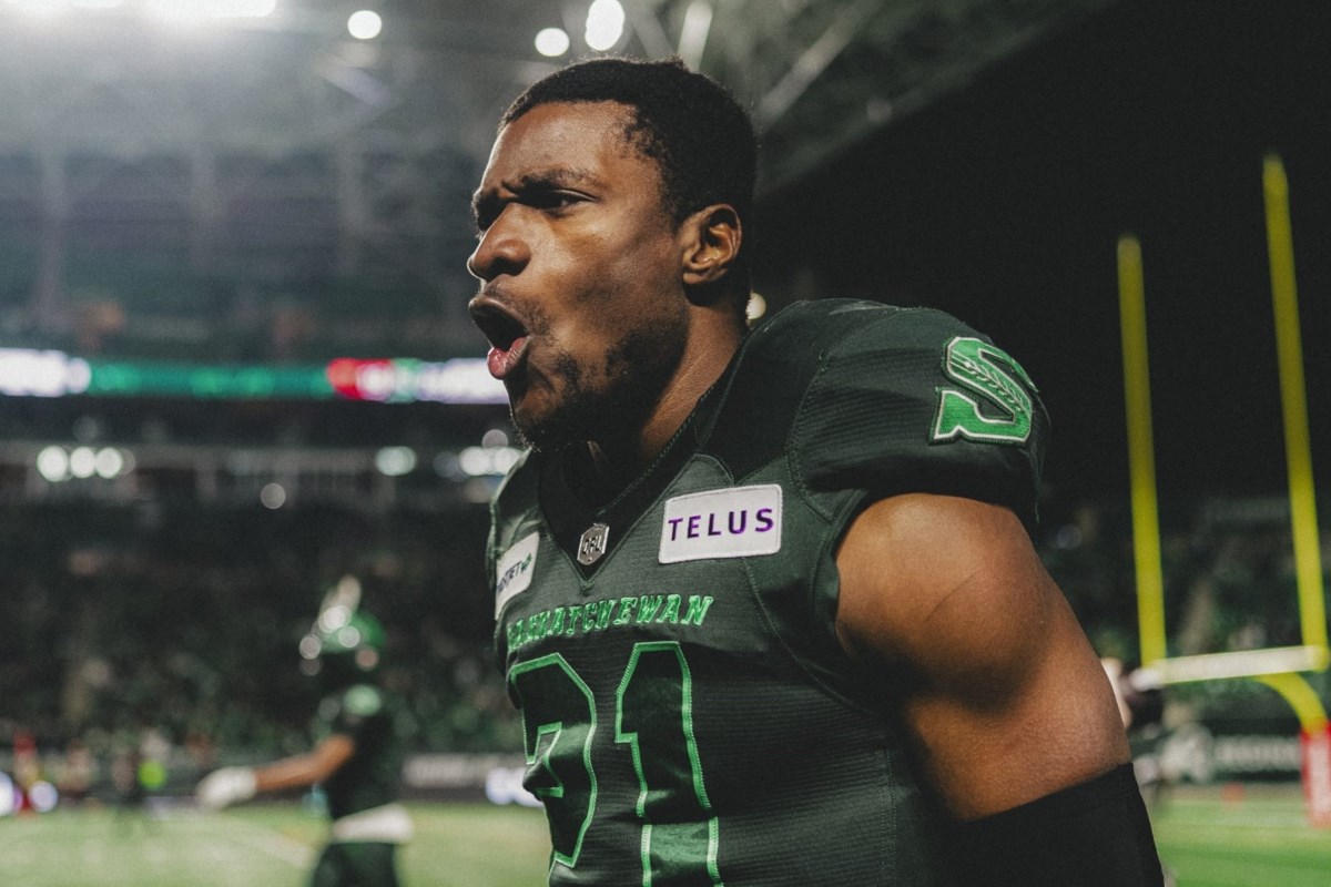 ‘It’ll bring back a lot of memories’: Riders DB Nelson Lokombo looking forward to CFL preseason game in Saskatoon